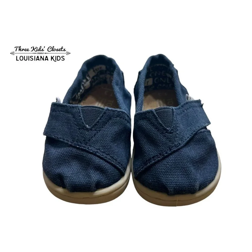 Toms T3 Navy Blue Toddler Shoes